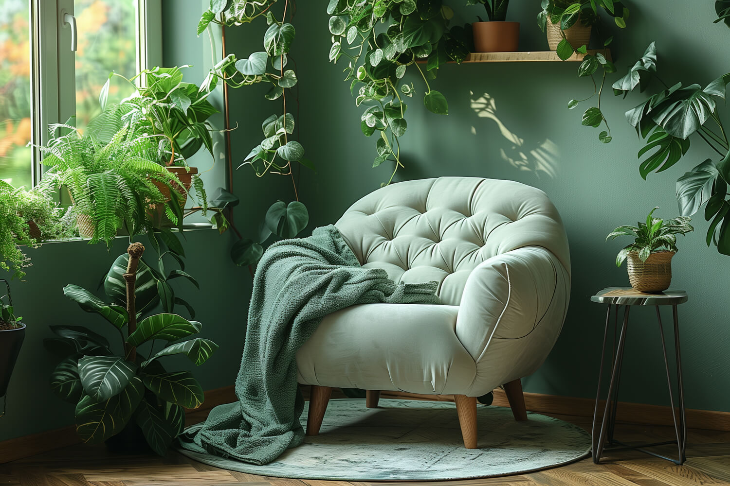 urban jungle salon inspiracja
